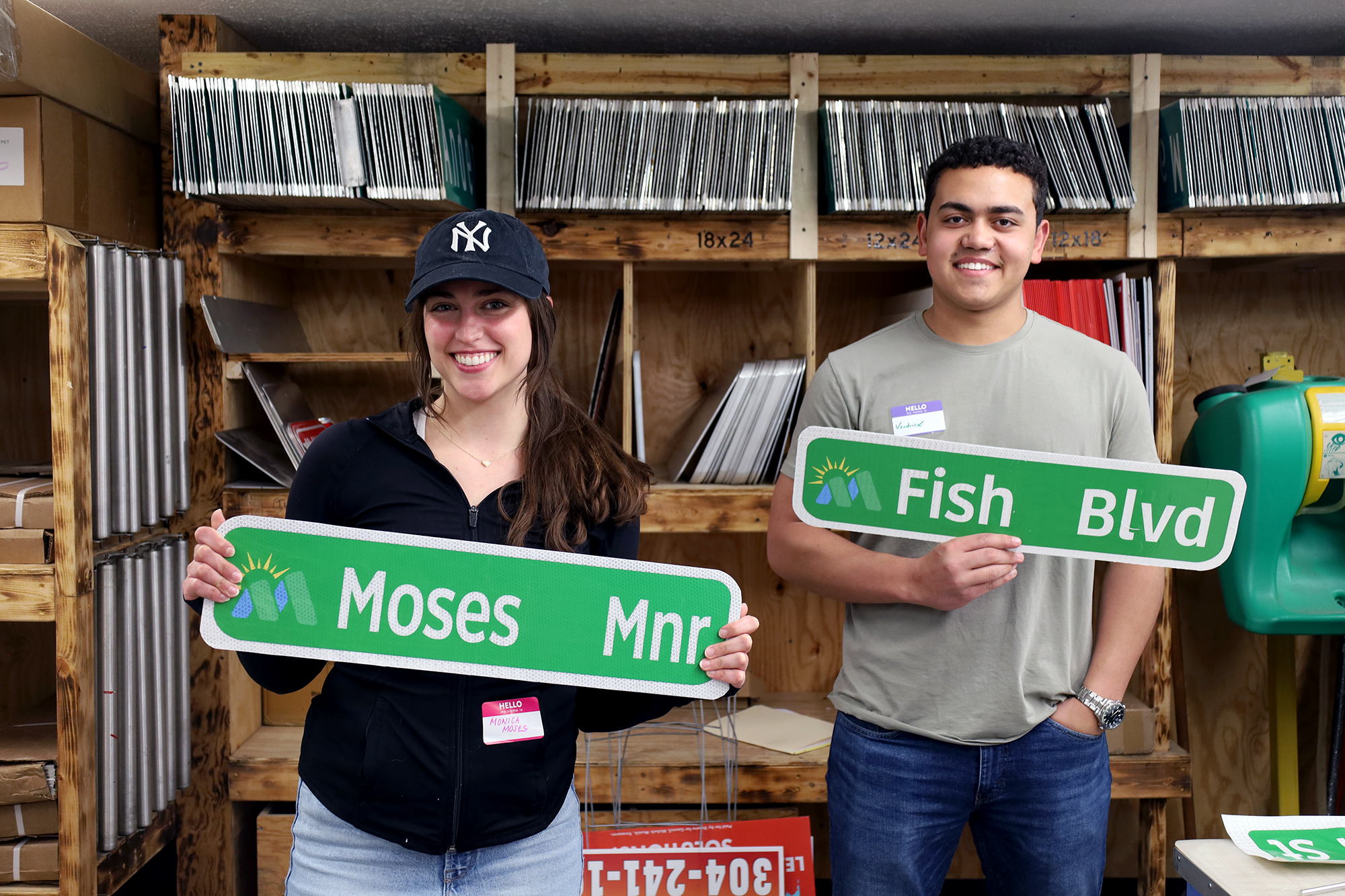 Two WVU students participating in the Morgantown Citizens Academy